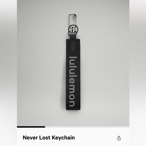 NWOT Lululemon Never Lost Keychain